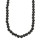 Magnetic pearl necklace, 8mm, black