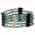 Open magnetic chain pearl, turquoise