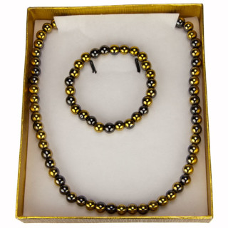 Gift Set Magnetic Jewellery Multicolour, Gold-Black