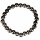 Magnetic bead bracelet Multicolour, 8mm, silver-black