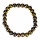 Magnetic bead bracelet Multicolour, 8mm, gold-black