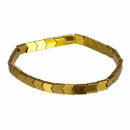 Modisches Hämatitarmband, Gold
