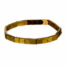 Fashionable hematite bracelet, bronze
