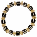 Hämatitarmband "Diamond", Gold - nur noch...