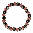 Hematite bracelet "Diamond", red