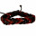Leather bracelet, black-red