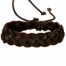 Lederarmband, Braun