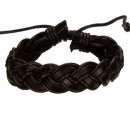 Lederarmband, Schwarz