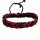 Lederarmband, Schwarz-Braun-Lila
