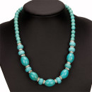 Necklace synth. turquoise