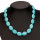 Necklace synth. turquoise