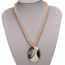 Necklace with mother of pearl pendant