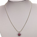 Fashion chain with ball pendant, purple