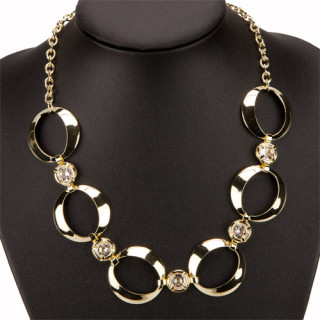 Fashionable necklace, gold