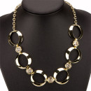 Fashionable necklace, gold