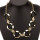 Fashionable necklace, gold
