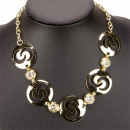Fashionable necklace, gold