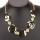Fashionable necklace, gold