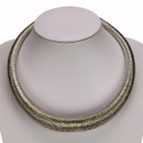 Fashionable necklace, silver