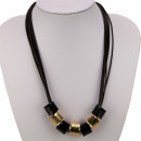 multi-strand band chain copper, gold-black