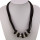 multi-strand band chain copper, silver-black