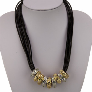 multi-strand band chain copper, gold-silver
