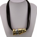 multi-strand band chain copper, gold-silver