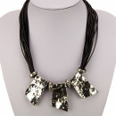 multi-strand band chain copper, silver