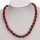 Sonderpreis: Halskette Achat, Rot, AB, 12x8mm