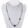 Rod necklace blue flux 4-10mm