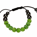 Power bracelet, 10mm, green