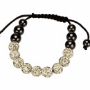 Power bracelet, 10mm, silver