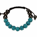 Power bracelet, 10mm, turquoise