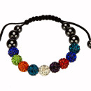 Power bracelet, 10mm, colored