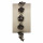 Armkette Blume, Silber-Schwarz
