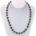 Stäbchenkette schwarze Lava 6mm, bunt