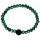 Glass bracelet Giovanna, 6mm, Green