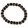 Fashionable glass bracelet, 8mm, black