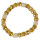 Fashionable glass bracelet, 8mm, dark yellow