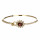 Edler Armreifen mit Zironiastein, Gold