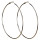 Earrings, 90mm, silver