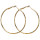 Earrings, 60mm, Gold