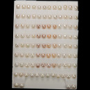 Earpins freshwater pearl, 11-12mm, mix