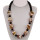 Halskette Cara, Braun 24x16mm