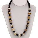 Necklace Cara, Brown pearl 14mm