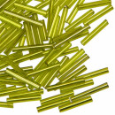450g tubes, glass, 15mm, green-yellow