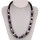 necklace Cara, purple roller 15x11mm
