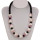 Necklace Cara, pink square 16x8mm