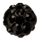 Ball with stones, 10mm, black