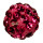 Kugel mit Steinen, 10mm, Rosa